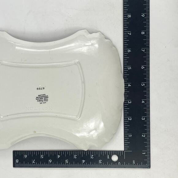 Vintage Old Foley James Kent MORETON Tray Gold Rose Staffordshire England 6759 - Picture 7 of 9